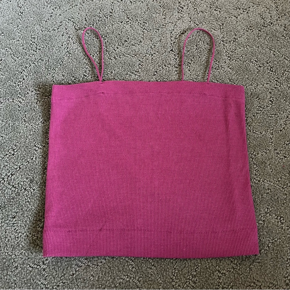 EUC Women’s American Eagle Bungee Tank Top size Small in Pink